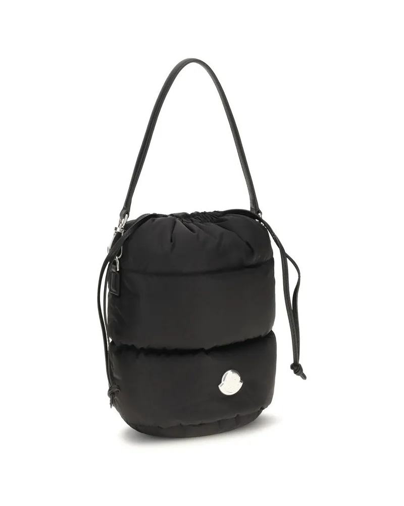 Moncler Women's Black Nylon Backet Bag Black
