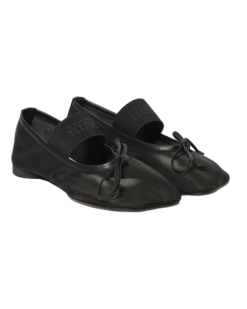 Maison Margiela Women's Ballet Flats Mesh Black Black