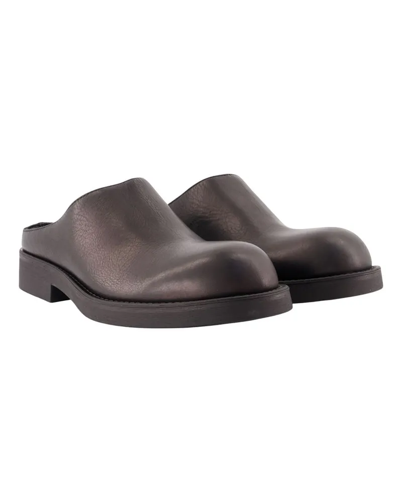 Maison Margiela Men's Mules -  Leather Black Calfskin Shoes Black