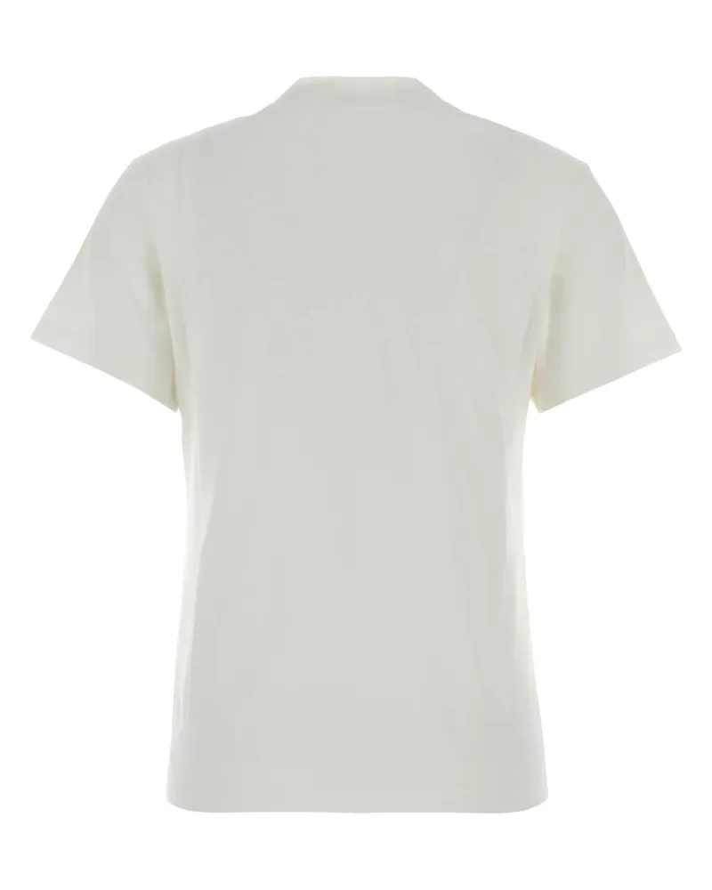AUTRY Women's White Cotton T-Shirt Cottonwhite Exterior White