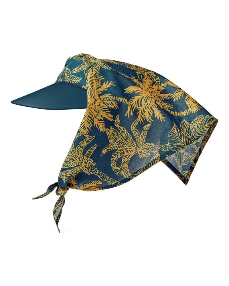 Eres Women's Carlotta Tropical-Print Visor Ss26 W Blue