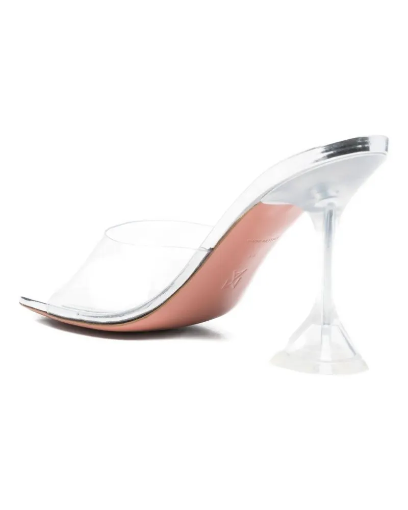 Amina Muaddi Women's Sandals Lupita Glass Slipper Transparent Pvc Clear