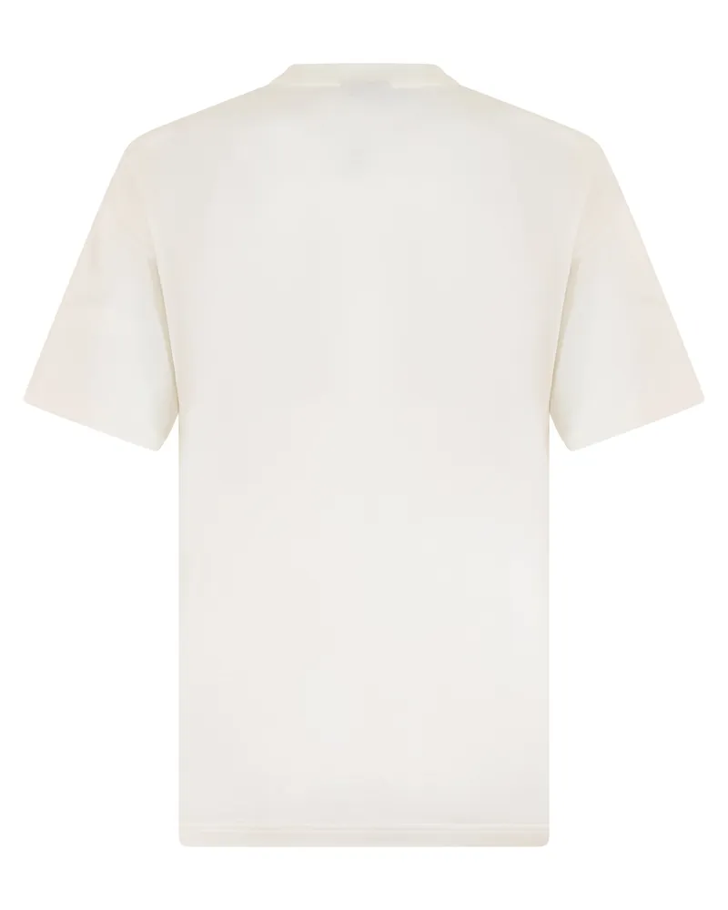 Gucci Women T-Shirt Cotton And Silk Jersey With Graphic Print Off White T-Shirts & Jerseys White