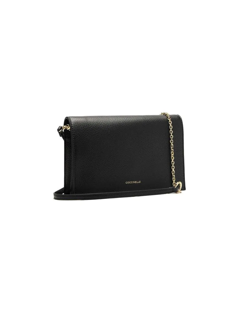 Coccinelle Women's Mini Handbag Black Genuine Leather Bags - Handbags Black