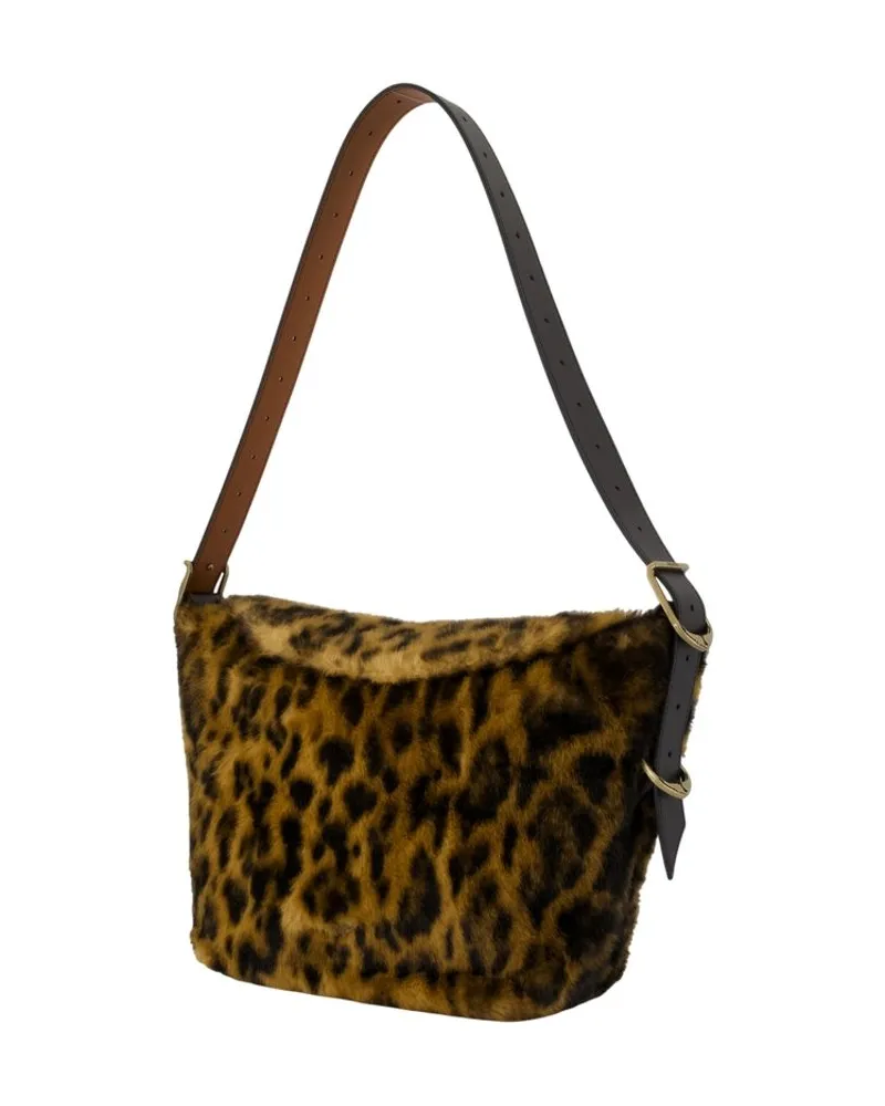 Zadig & Voltaire Women's Jane Leo Crossbody -  Fake Fur Brown Fake_fur Bags Crossbodies Brown