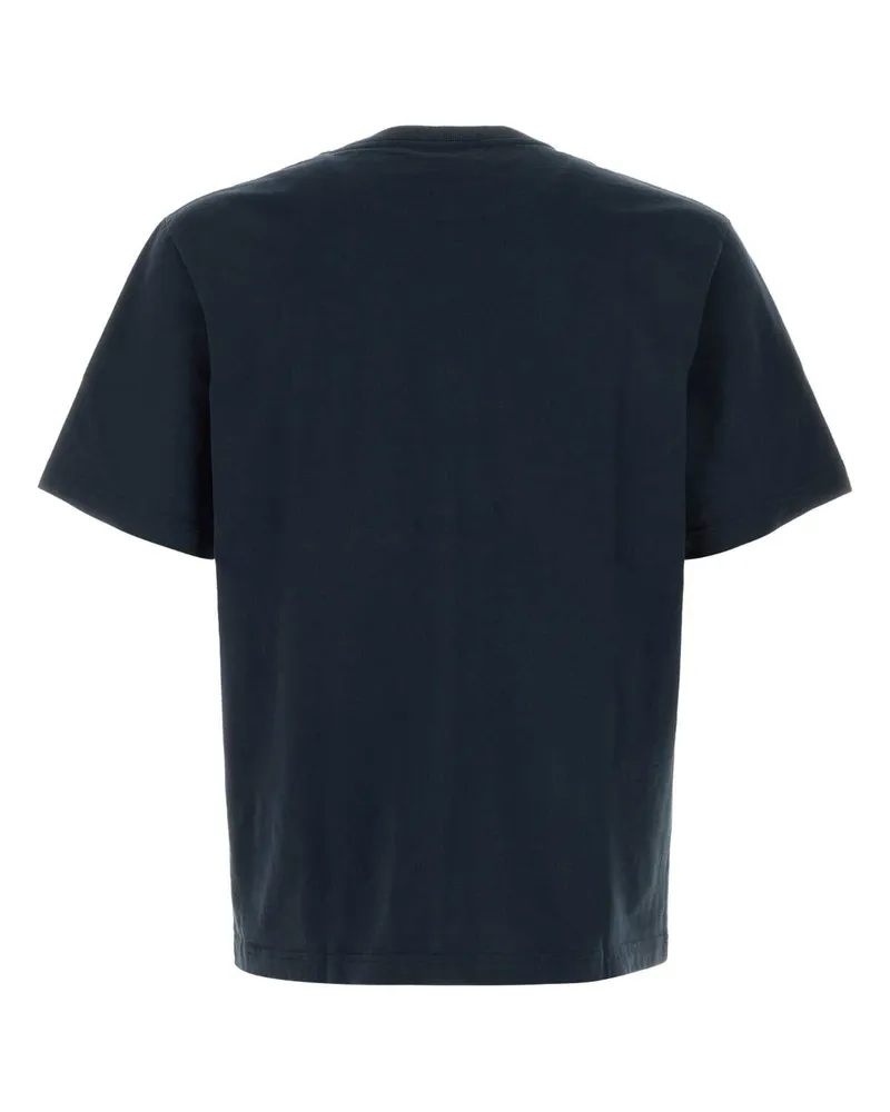 Kitsuné Men's Navy Blue Cotton T-Shirt Classicnavy Exterior: Organic T-shirts And Polos Classicnavy