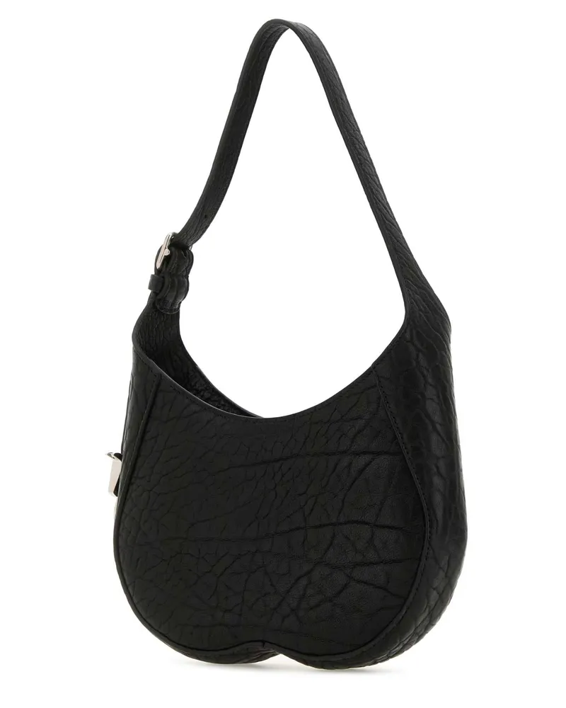 Burberry Women's Black Leather Small Chess Shoulder Bag Borse A Mano Black