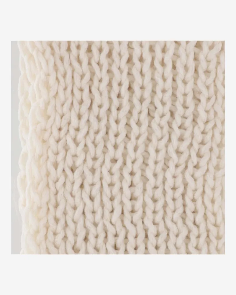 evyinit Women's Merino Wool Blend Scarf Ivory Scarfs Ivory