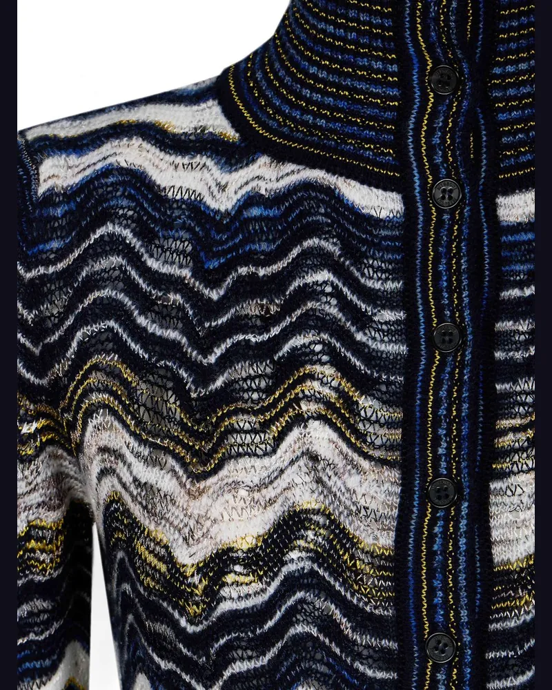 Missoni Zig-Zag Knit Sweater — Navy Navy