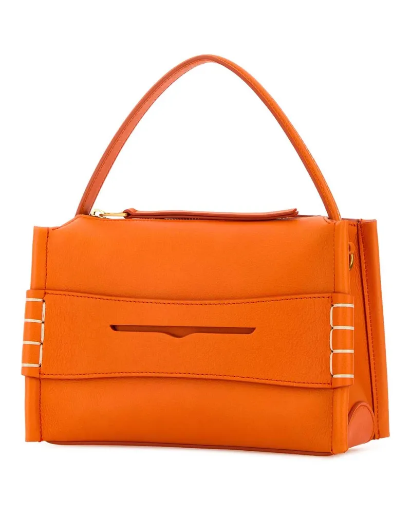 J.W.Anderson Women's Orange Leather Small Loafer Handbag Brightorange Borse A Mano Bag Orange