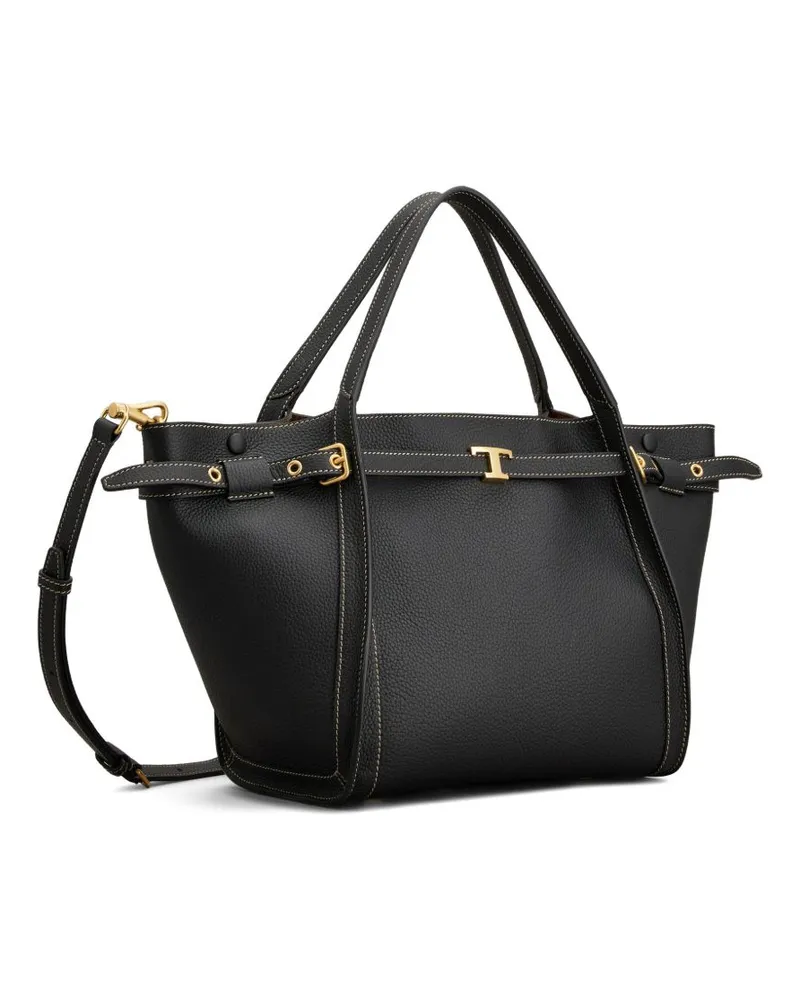 TOD'S T Timeless Shoulder Bag — Black Black