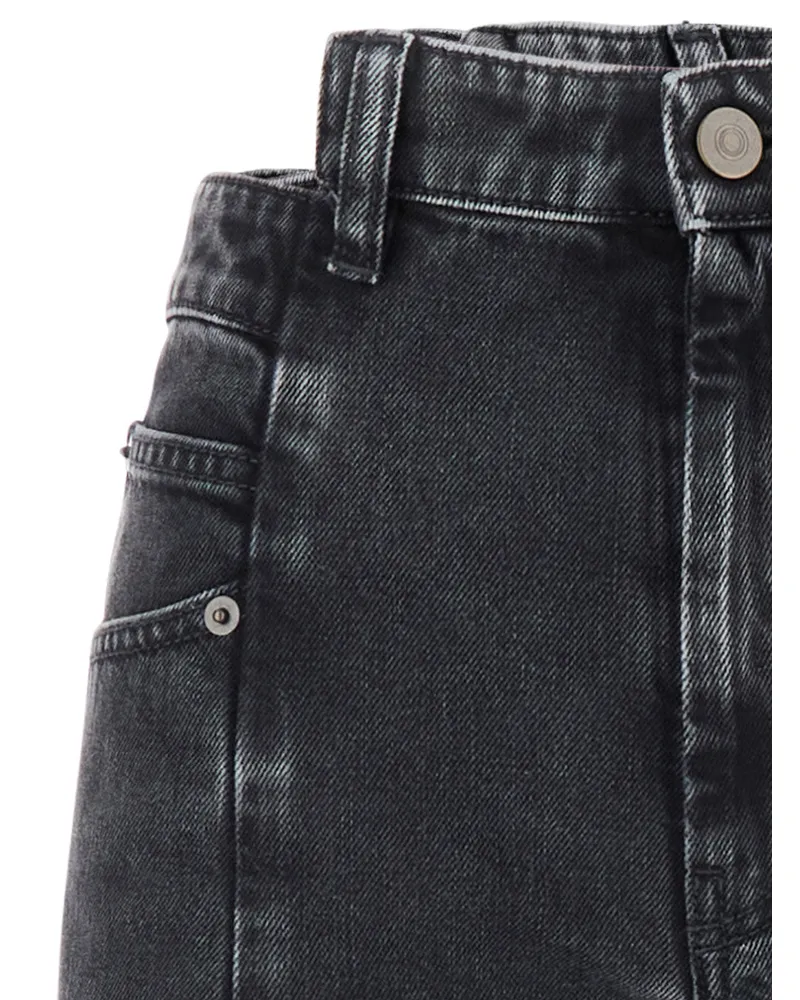 Maison Margiela Wide-Leg Denim Jeans — Black Black