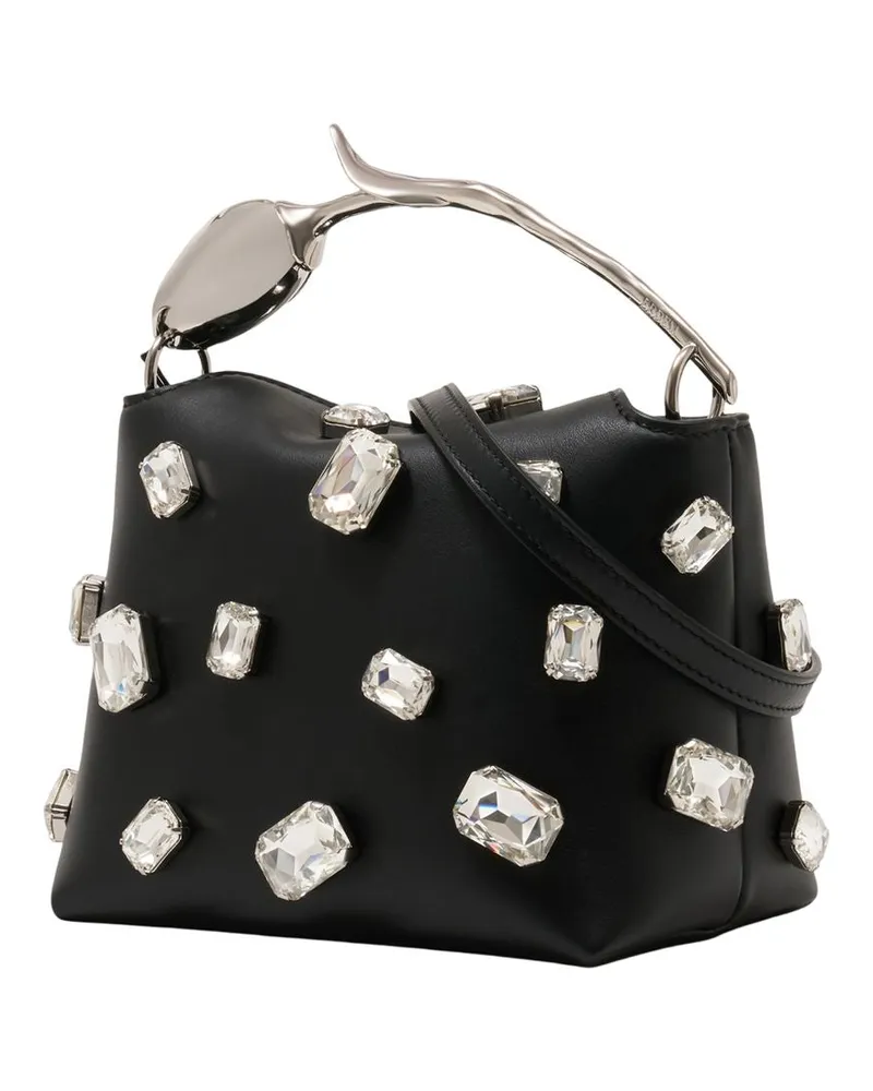 Erdem Women's Mini Bloom Bag Leather Black Calfskin Handbags-purses Black