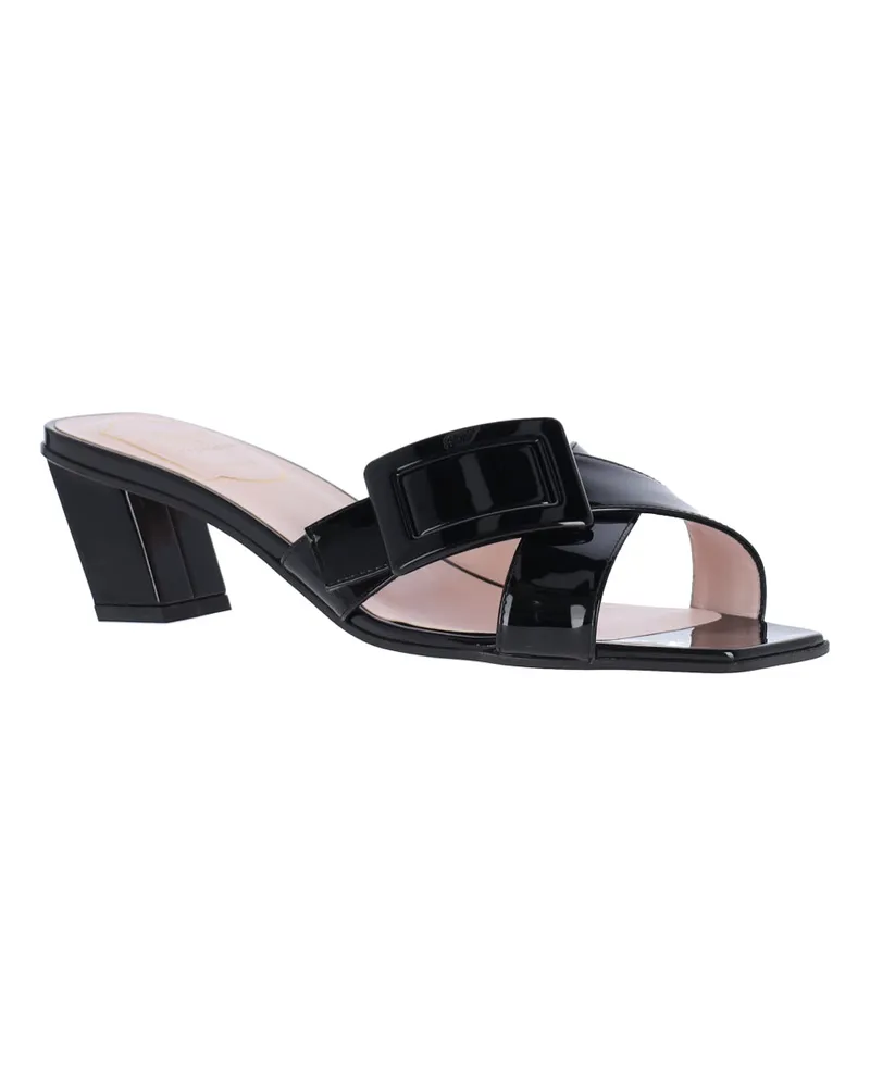 Roger Vivier Women's Sandals Black Outer: Calf Leather Black