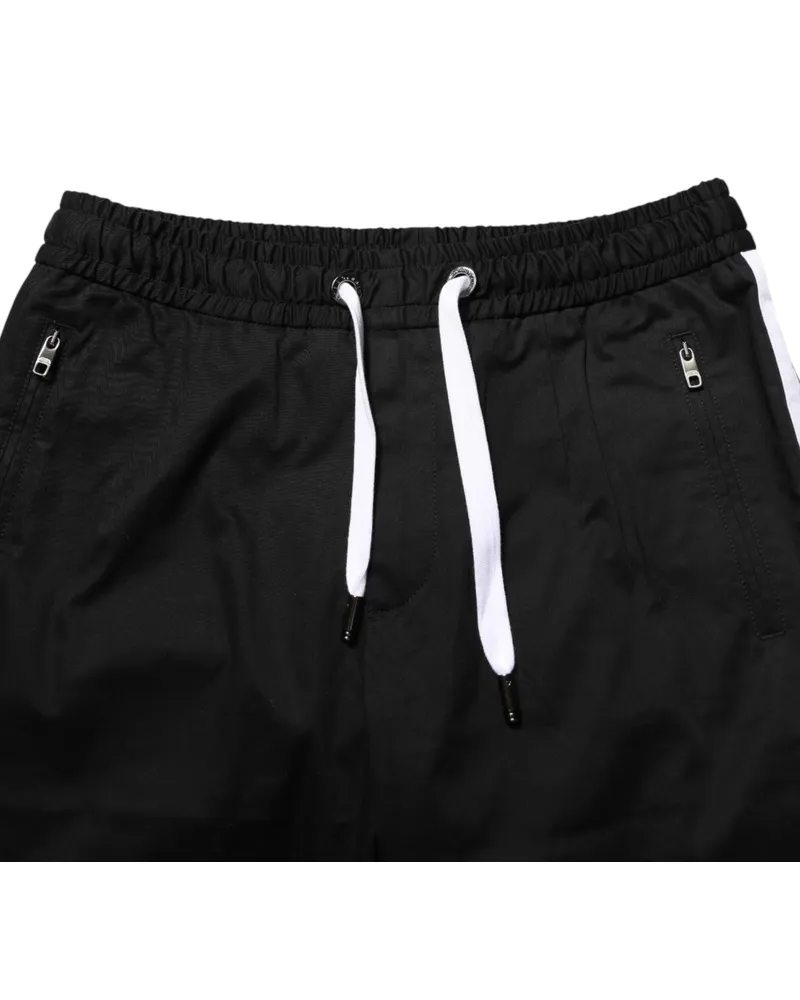 Dolce & Gabbana Stretch Cotton Bermuda Shorts — Black Black