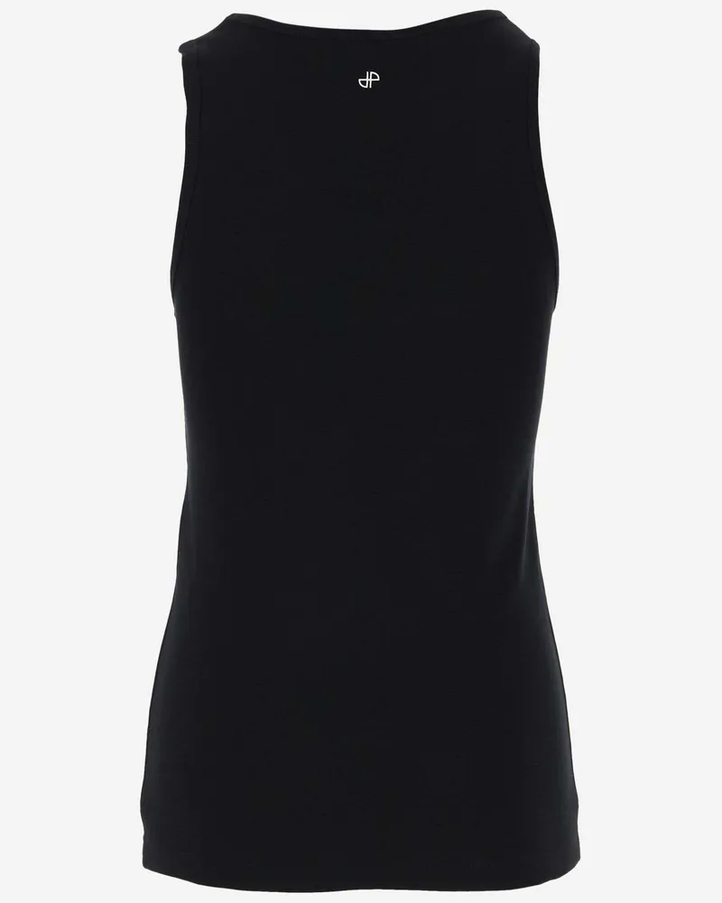 Patou Women's Tank Top Black Cotton Black