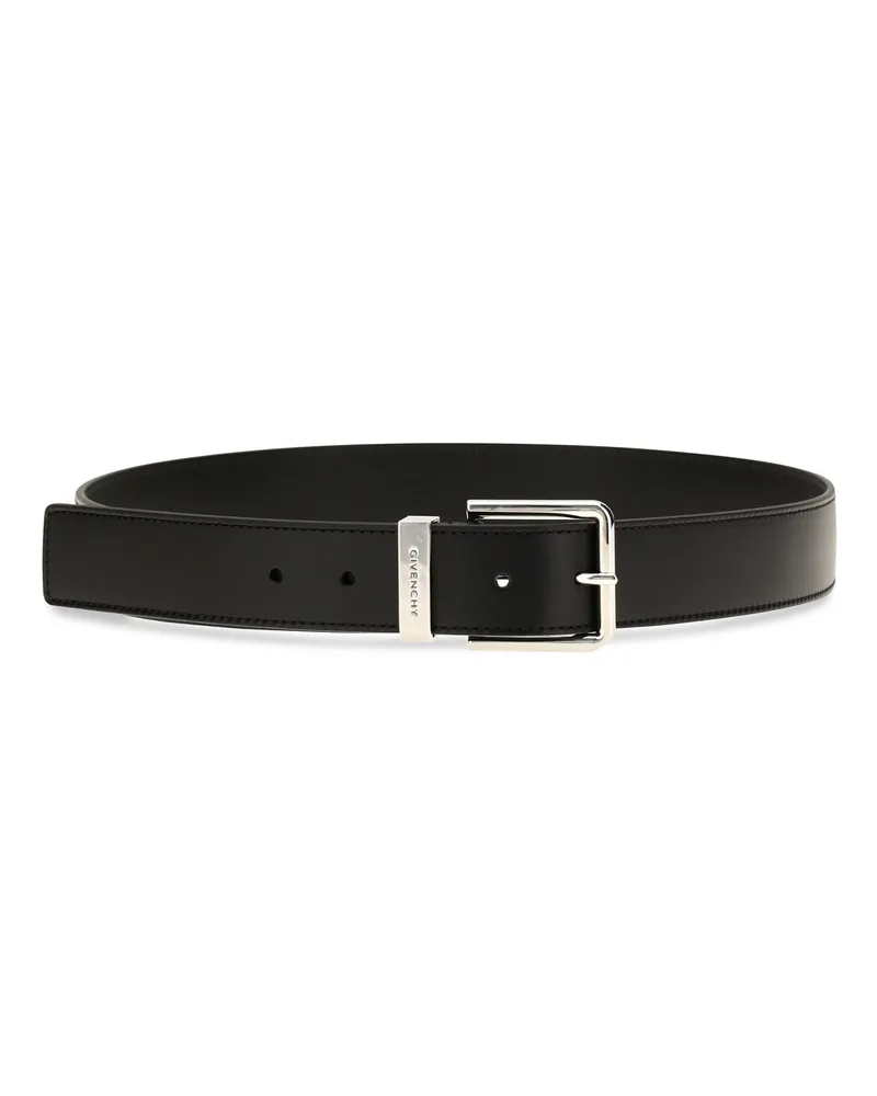 Givenchy Men's Gentlemen Leather Belt Black Calf Bos Taurus E Braces Black