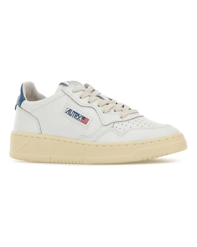 AUTRY Leatleatwhtmalblue Sneaker White