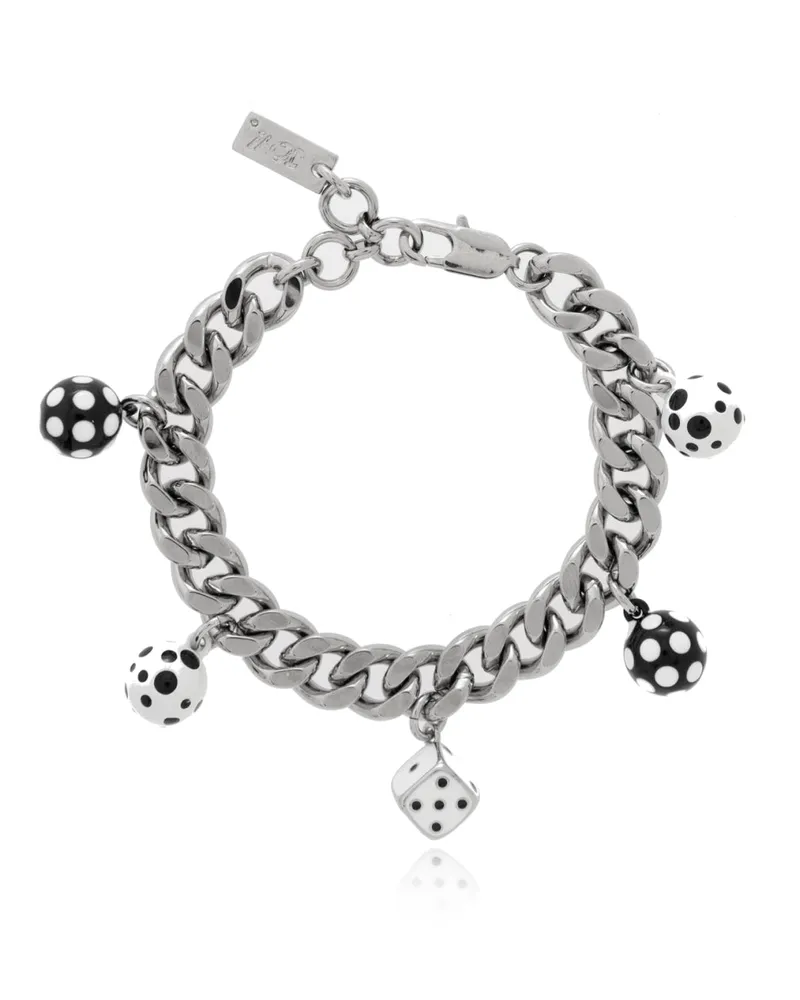 Marc Jacobs Women's X Derrick Adams Dice Charm Bracelet Silver Accessories > Jewelry Silver