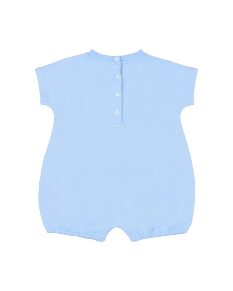 Balmain Cotton Two-Piece Set Bodysuit — Blue Blue