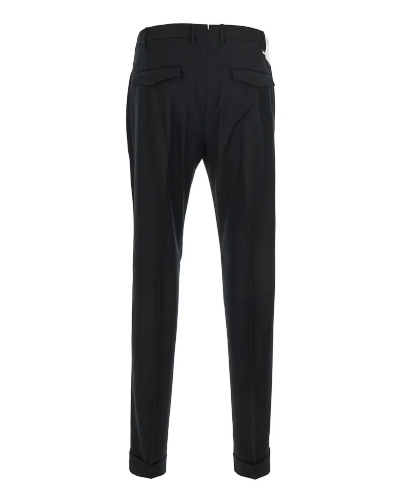 PT TORINO Men's Trousers Black Virgin Wool Black