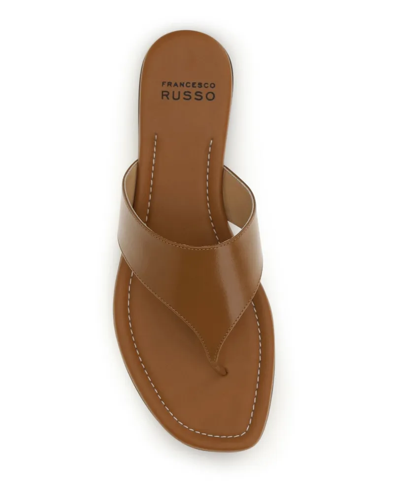 Francesco Russo Women's Leather Sandals Mou Calf Bos Taurus Mou