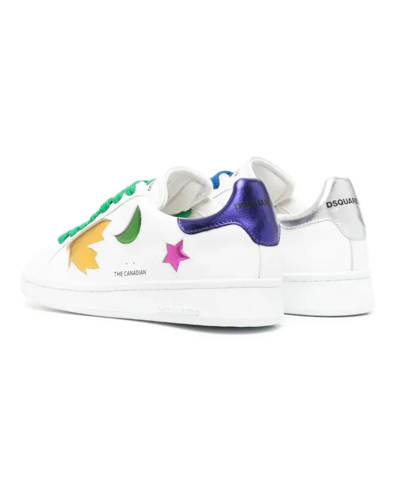 Dsquared2 Women's Multi-Panel Lace-Up Sneakers Aw23 W White