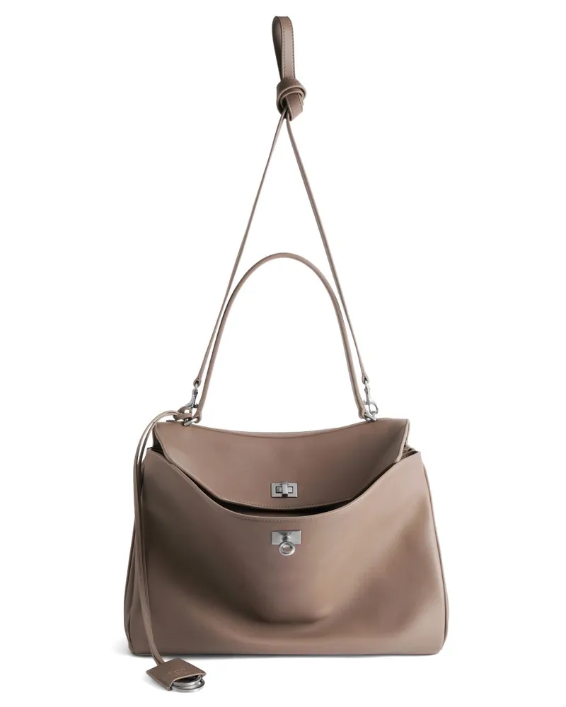 Balenciaga Women's Shoulder Bag Rodeo Beige Leather Beige