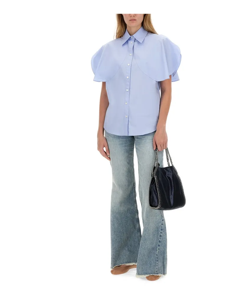Stella McCartney 100% Cotton Bootcut Jeans — Blue Blue