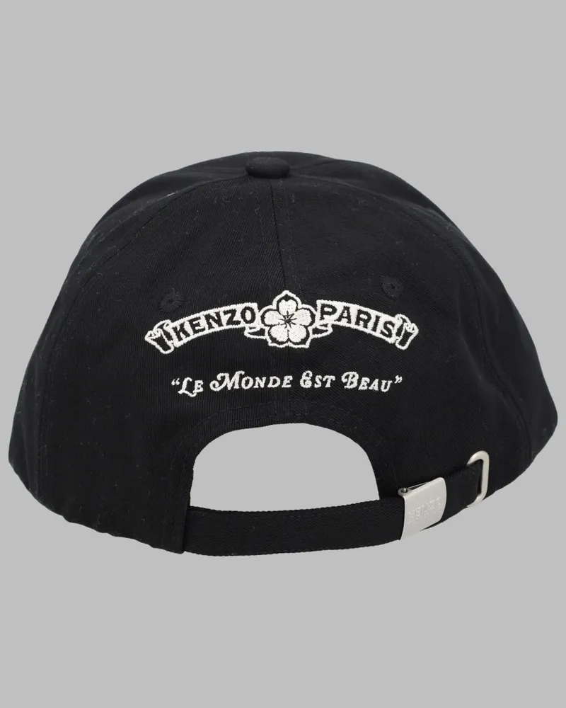 Kenzo FG68AC201F41_99 Cotton Baseball Cap — Black Black