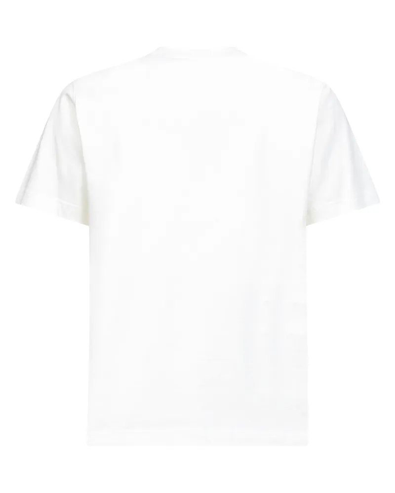 Burberry Logo-Print Cotton T-Shirt — White White