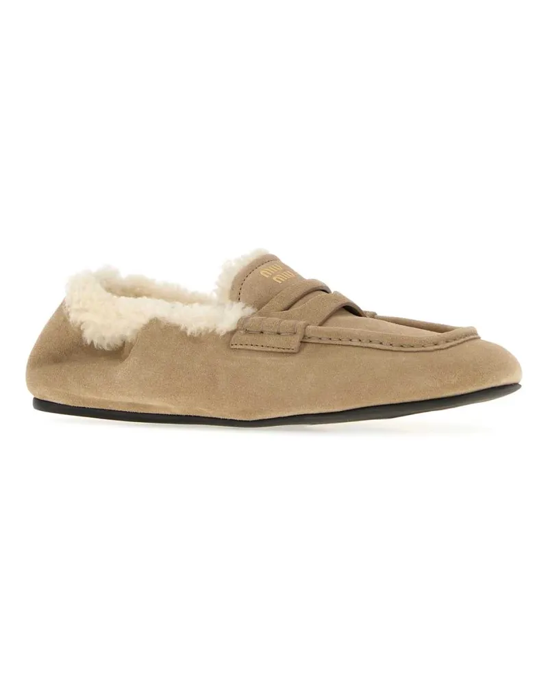 Miu Miu Mocassini Loafer — Beige Beige