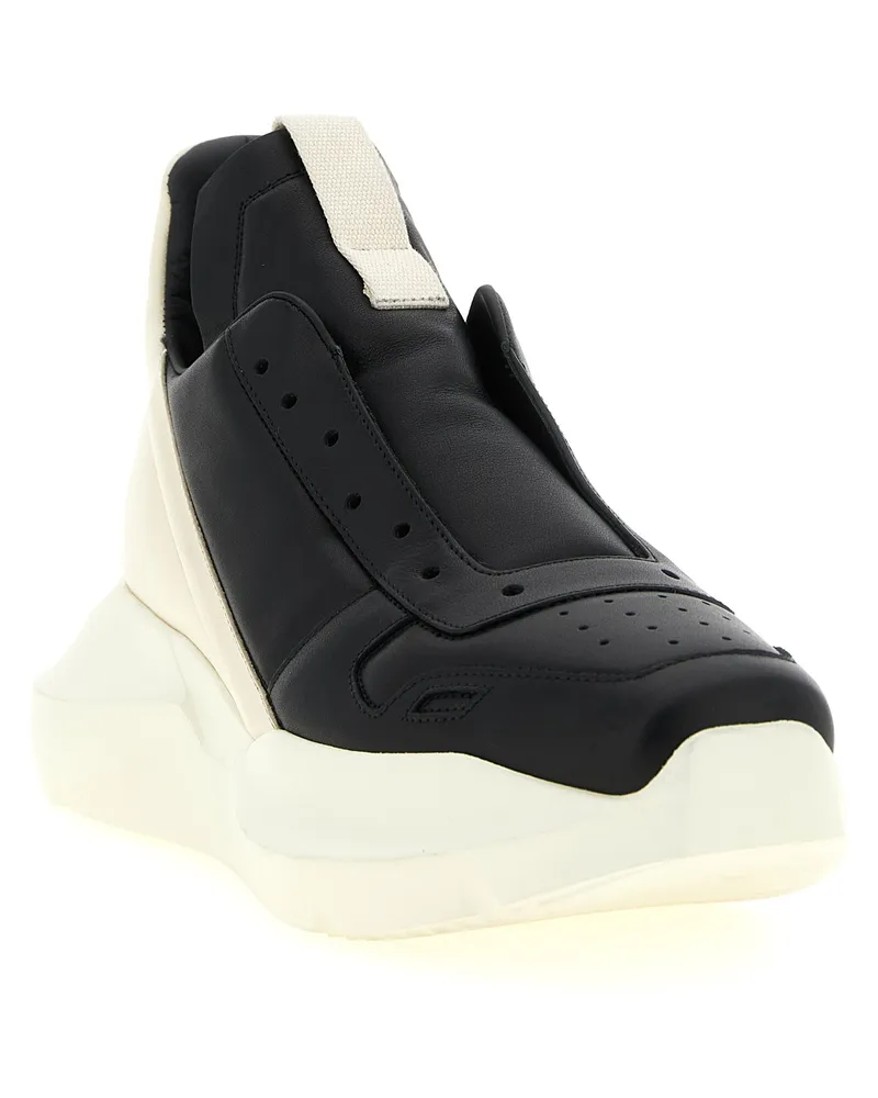 Rick Owens Men's Bicolor Calfskin Chunky Sneakers Multicolor