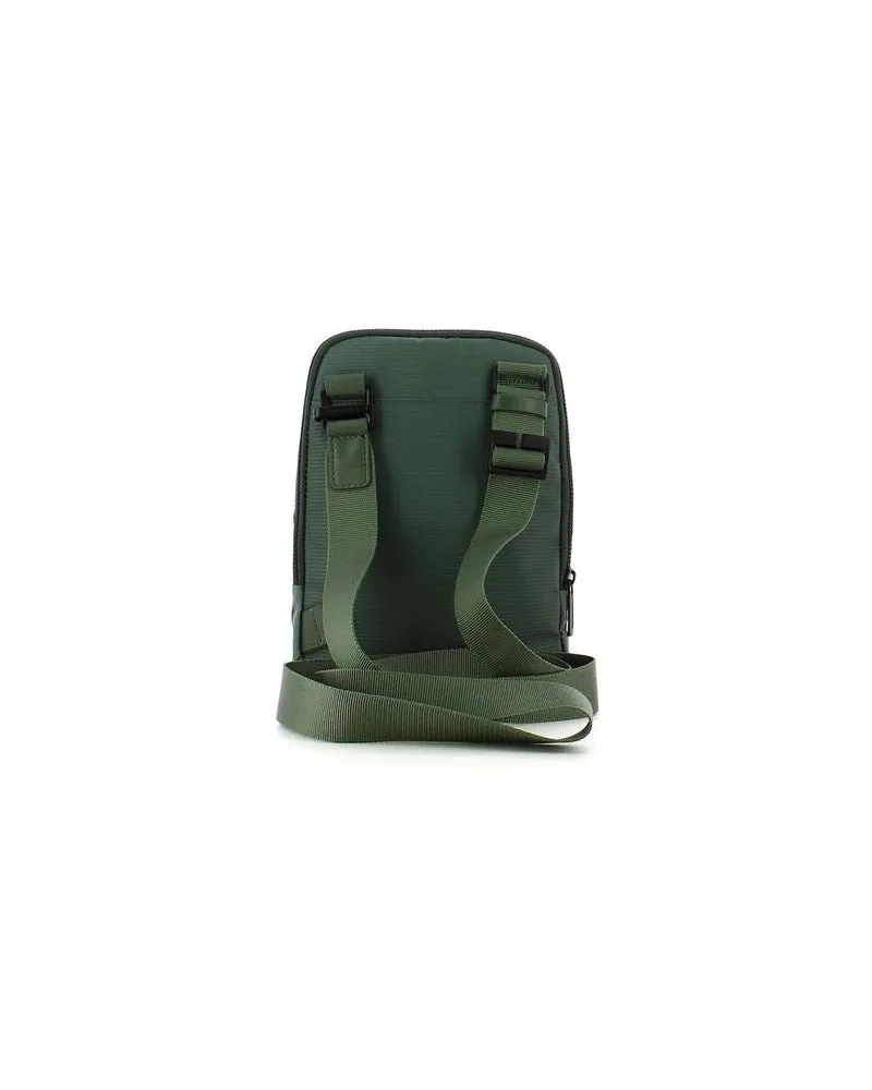 Piquadro Men's Crossbody Bag Green Recycled Polyester Crossbody-bags Green