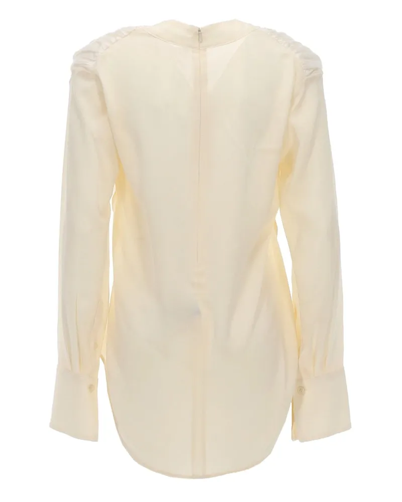 Victoria Beckham 100% Silk Blouse — Ivory Ivory