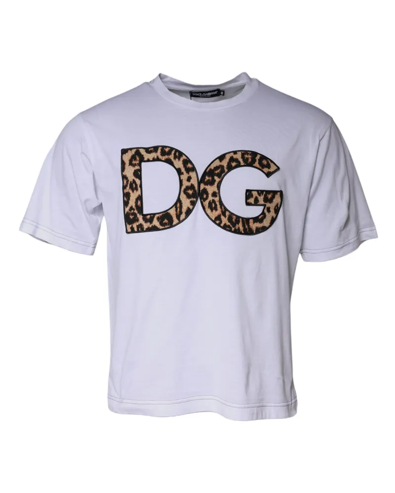 Dolce & Gabbana DG Logo Cotton T-shirt — White White
