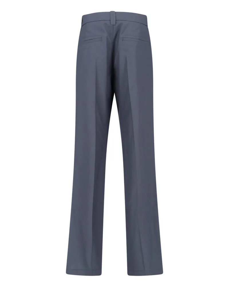 Christophe Lemaire Women's Trousers Grey Polyester Wool Gray