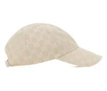 Women's Cap Gg Fabric Baseball Beige