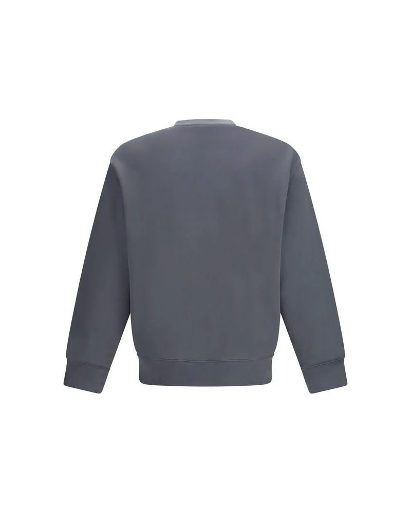 Kitsuné Embroidered Fox Logo Sweatshirt — Gray Gray