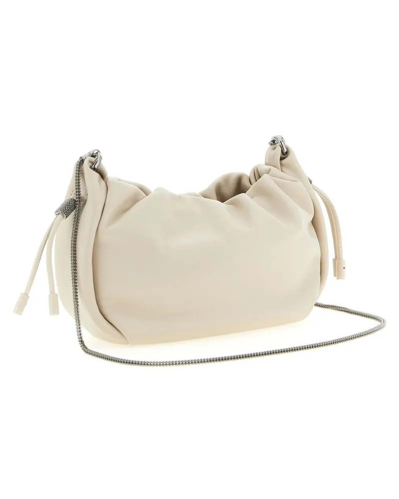 Brunello Cucinelli Mellow Mini Bag — cream Cream
