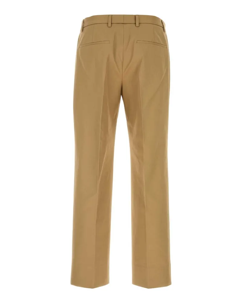 Gucci Men's Beige Cotton Pant Bisque Pantaloni Beige