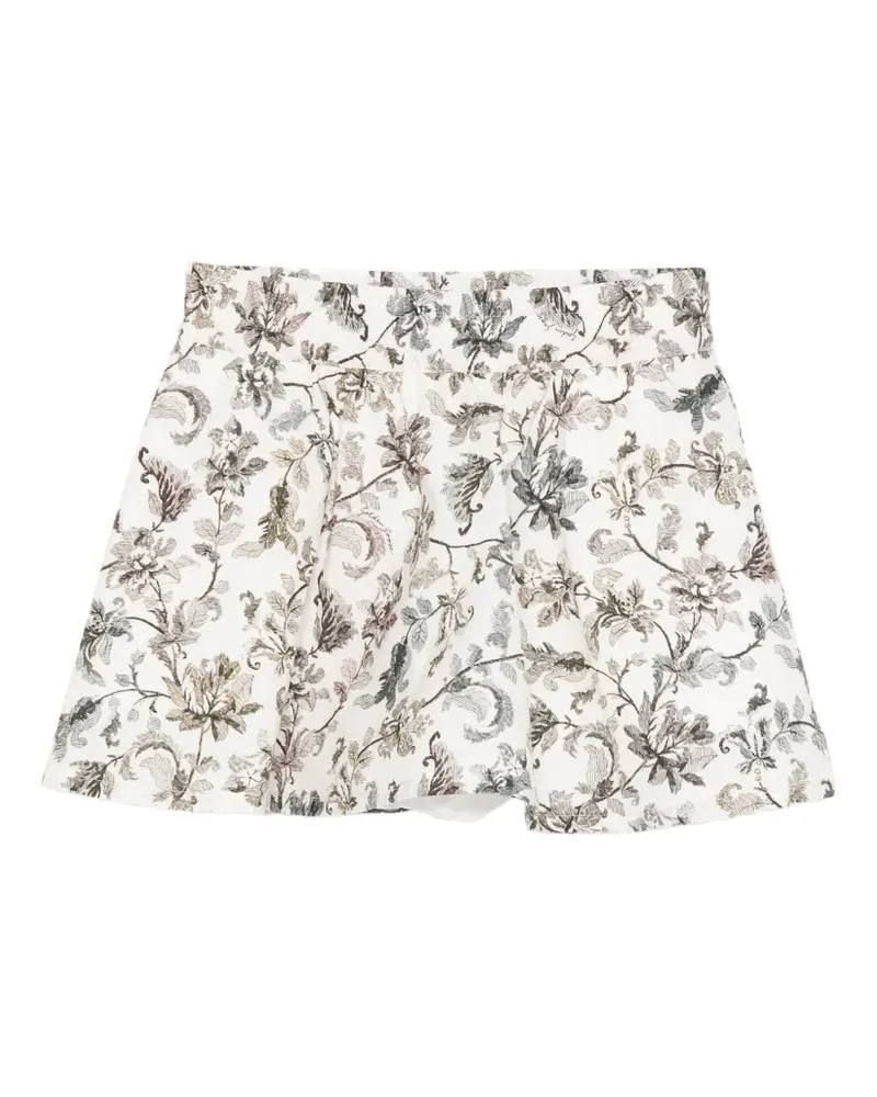 Golden Goose Kids' Obadiah Floral Skirt Ss26 Ch Off-white