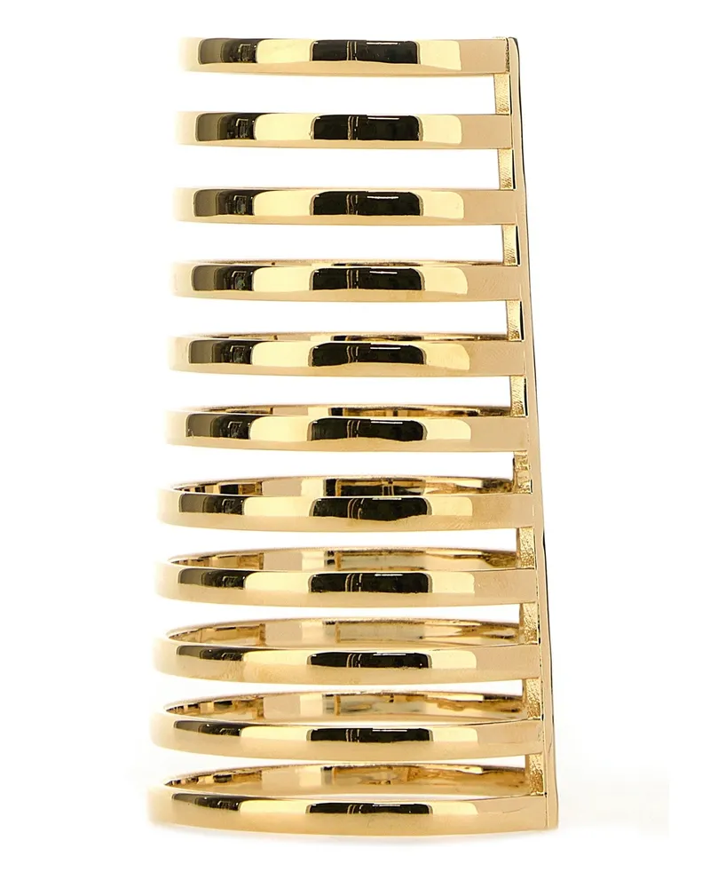 Amina Muaddi Angelica Bangle Bracelet — Gold Gold