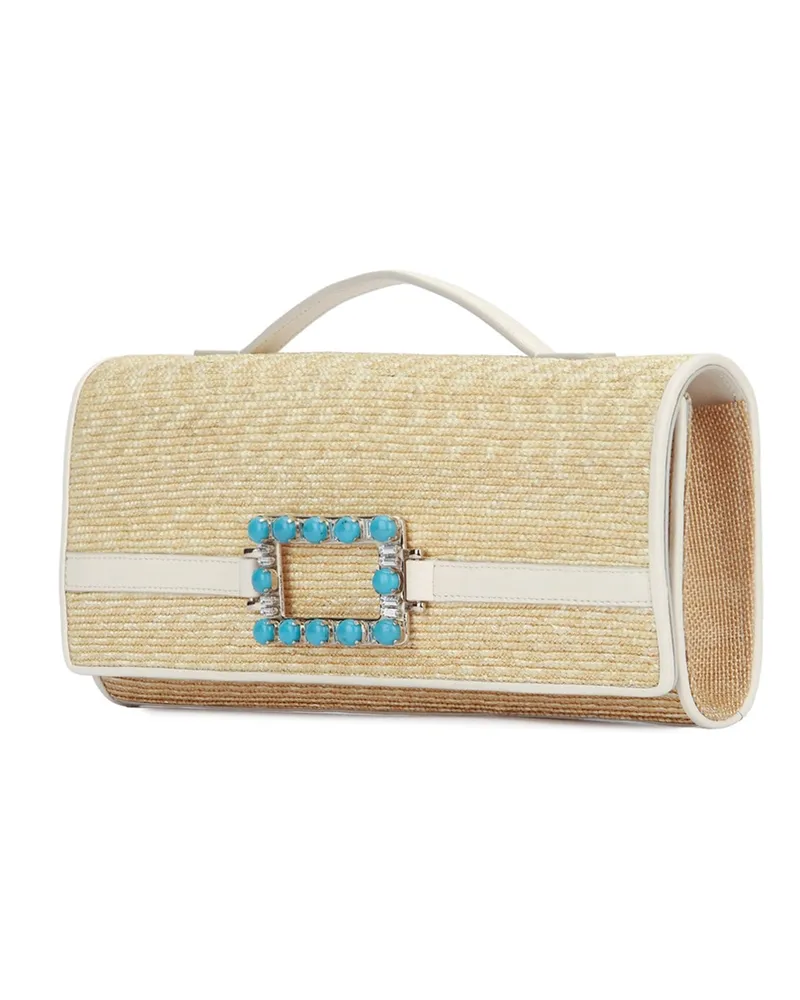 Roger Vivier Vivier Clutch — Beige Beige