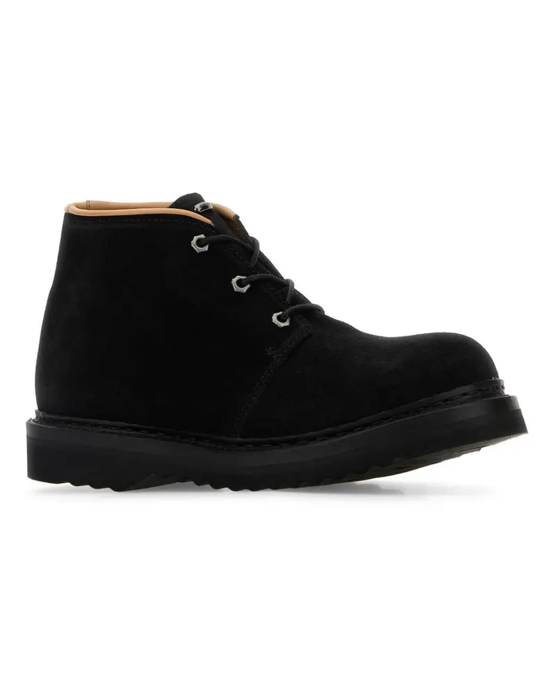 Our Legacy Unisex A4257cd Dimblavelsue Dim Black Velour Suede Stivali Boot Black