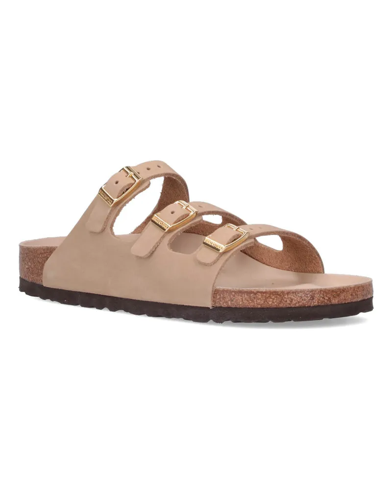 Birkenstock Women's Sandals Beige Nubuck Leather Beige
