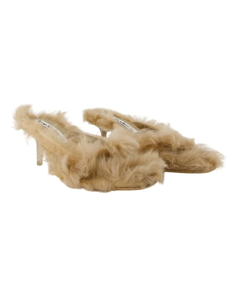 Acne Studios Women's Sandals -  Leather Beige Lambskin Shoes Flat-Shoes Beige