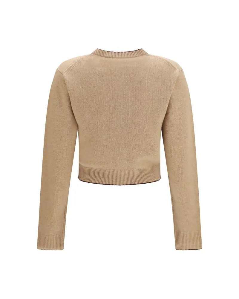 Chloé Women's Beige Wool Oves Aries Cardigan Clothing Beige
