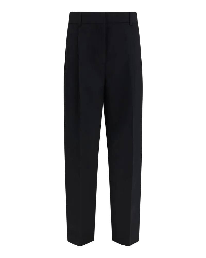 Totême Tailored Wool-Blend Trousers — Black Black
