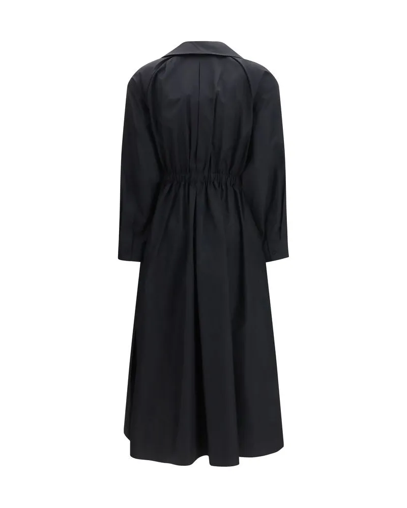 Max Mara Women's Black Cotton Casual Dress Black
